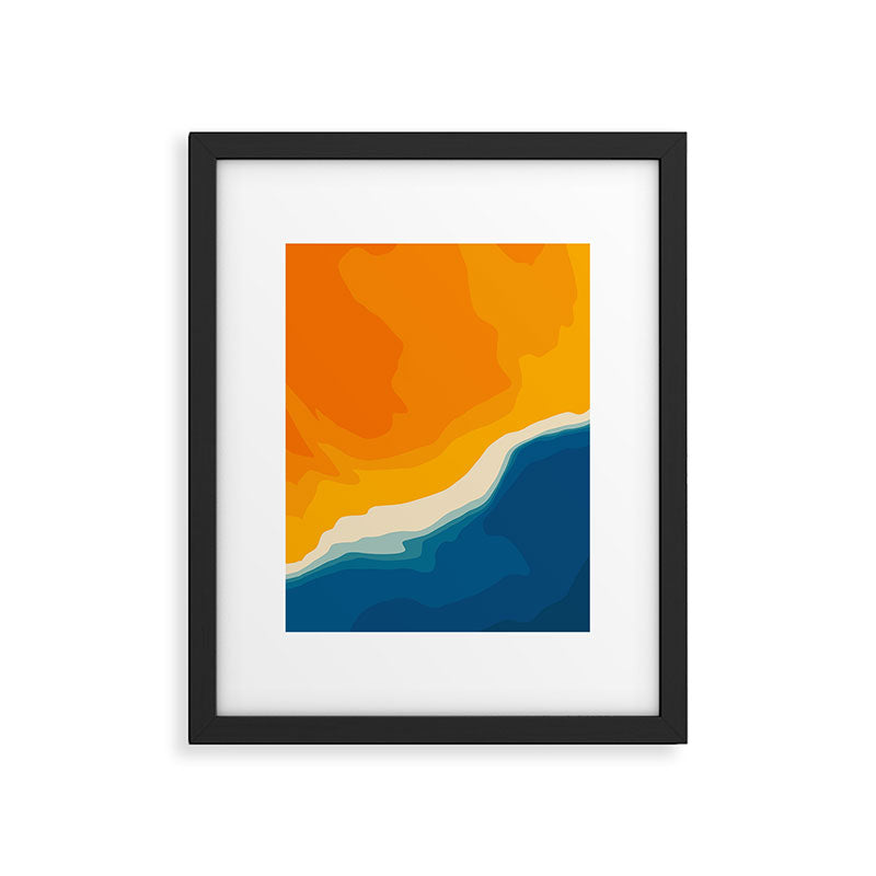 Seascape aerial view Framed Art Print Gallery Image 5