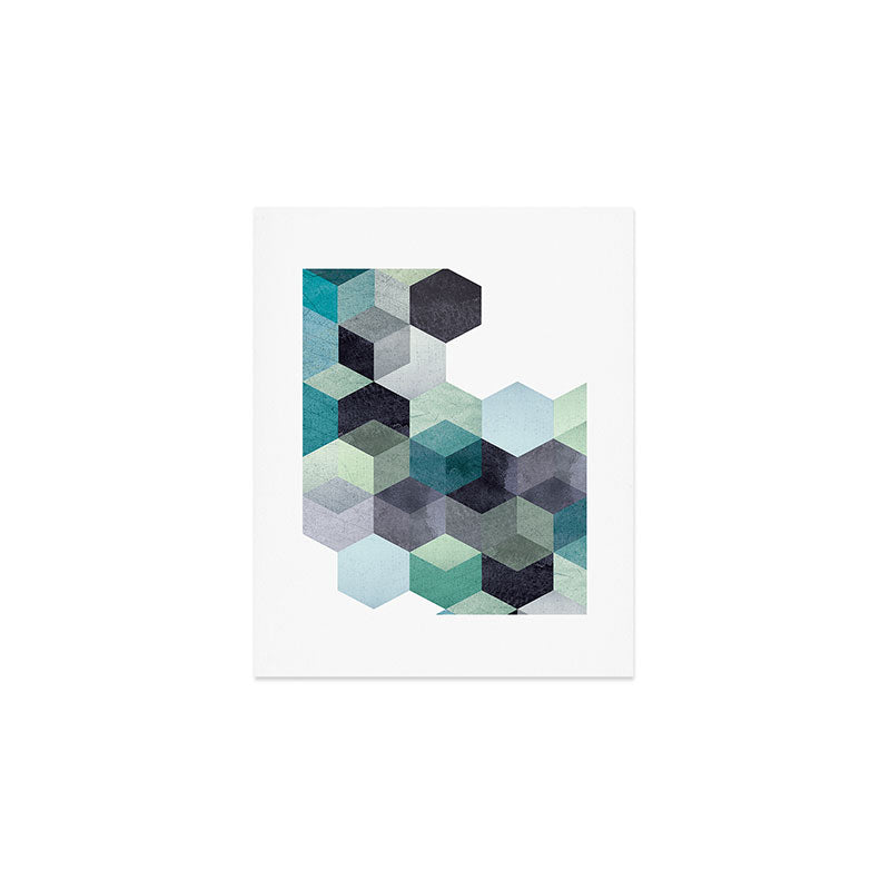 ABSTRACT GEOMETRIC COMPOSITION III Art Print Gallery Image 1