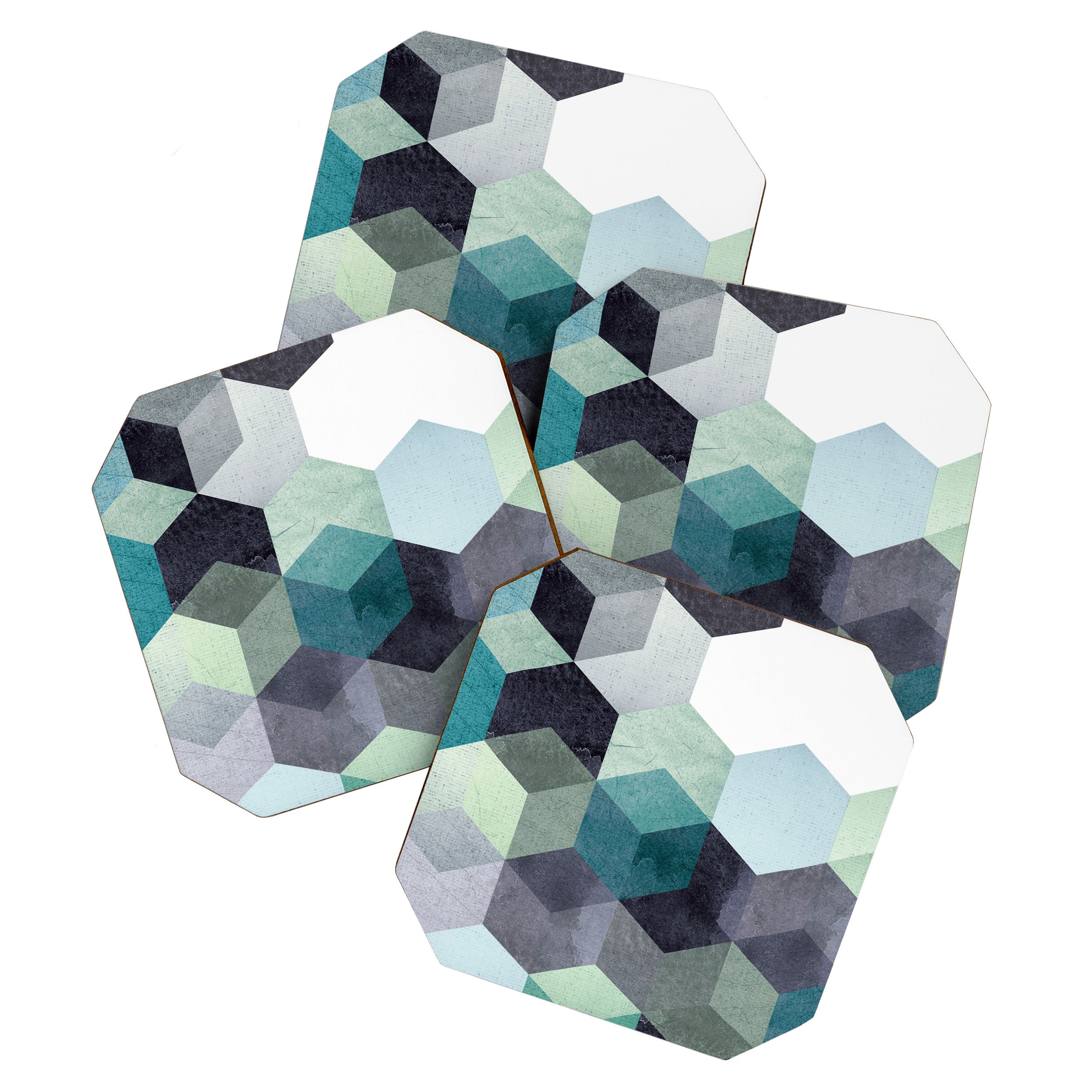 ABSTRACT GEOMETRIC COMPOSITION III Coaster Gallery Image 1