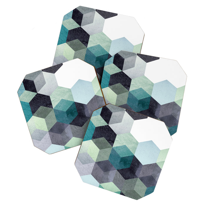 ABSTRACT GEOMETRIC COMPOSITION III Coaster Gallery Image 1
