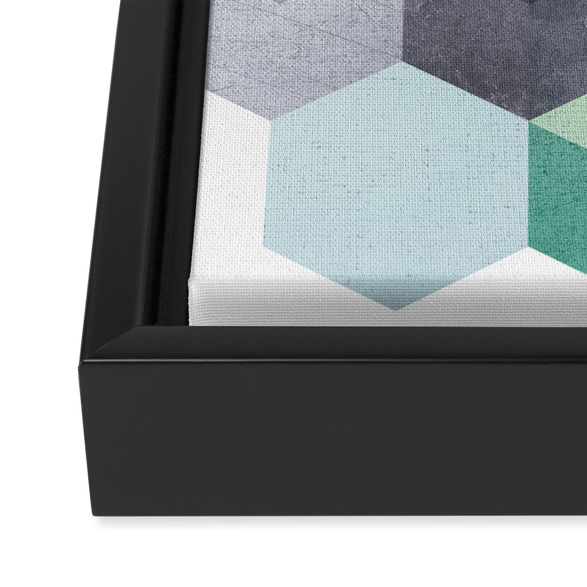 ABSTRACT GEOMETRIC COMPOSITION III Framed Canvas Print Gallery Image 3