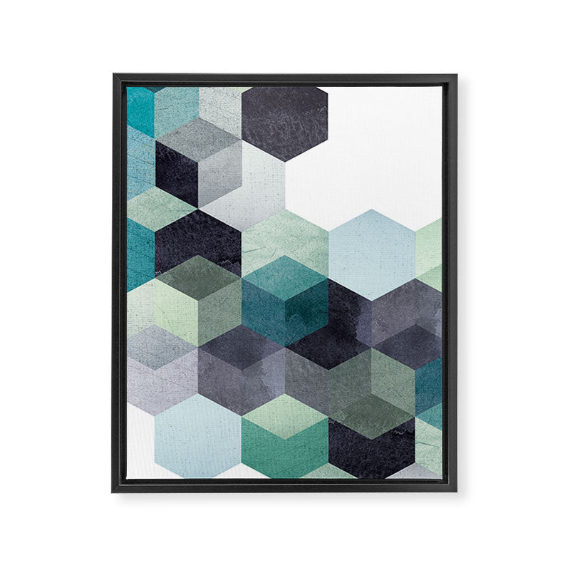 ABSTRACT GEOMETRIC COMPOSITION III Framed Canvas Print Gallery Image 6
