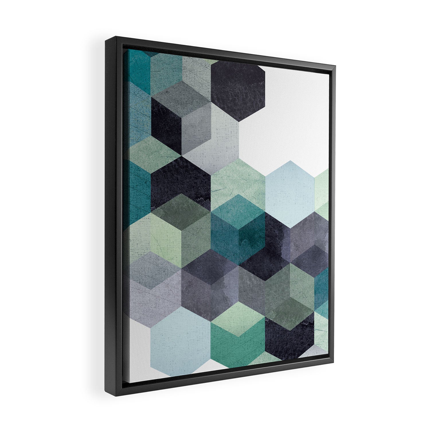 ABSTRACT GEOMETRIC COMPOSITION III Framed Canvas Print Gallery Image 2
