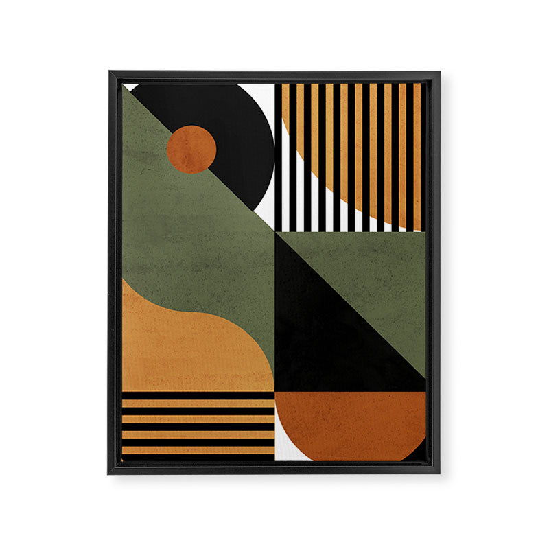 Bau Haus Mid Century 3 Framed Canvas Print Gallery Image 6