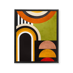 Bauhaus Mid Century Art 43 Framed Canvas Print Gallery Image 6