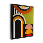 Bauhaus Mid Century Art 43 Framed Canvas Print Gallery Image 2