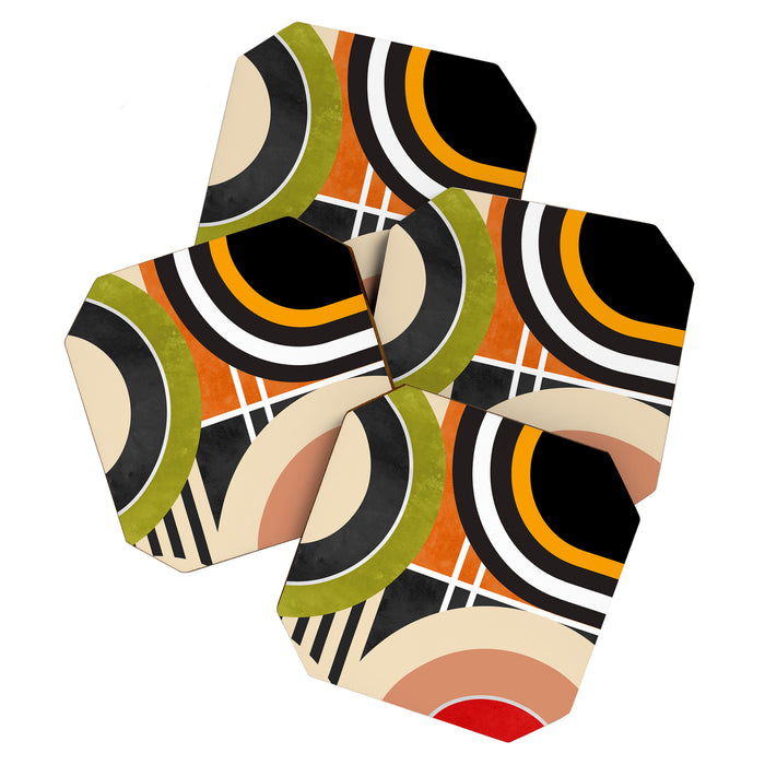 Bauhaus Mid Century Geometric Art  41 Coaster Gallery Image 1
