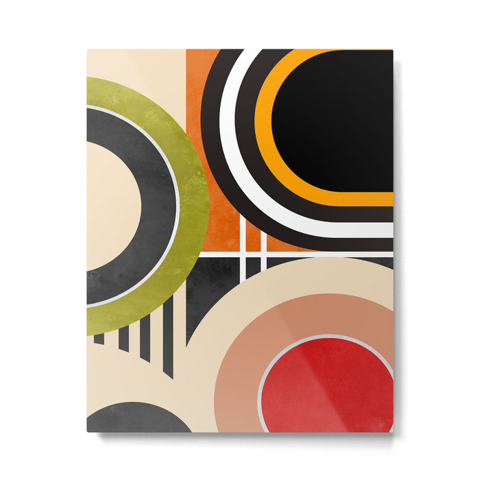 Bauhaus Mid Century Geometric Art  41 Metal Print Gallery Image 1