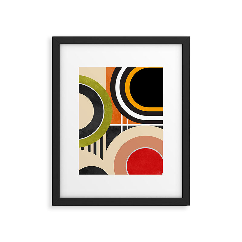 Bauhaus Mid Century Geometric Art  41 Framed Art Print Gallery Image 5