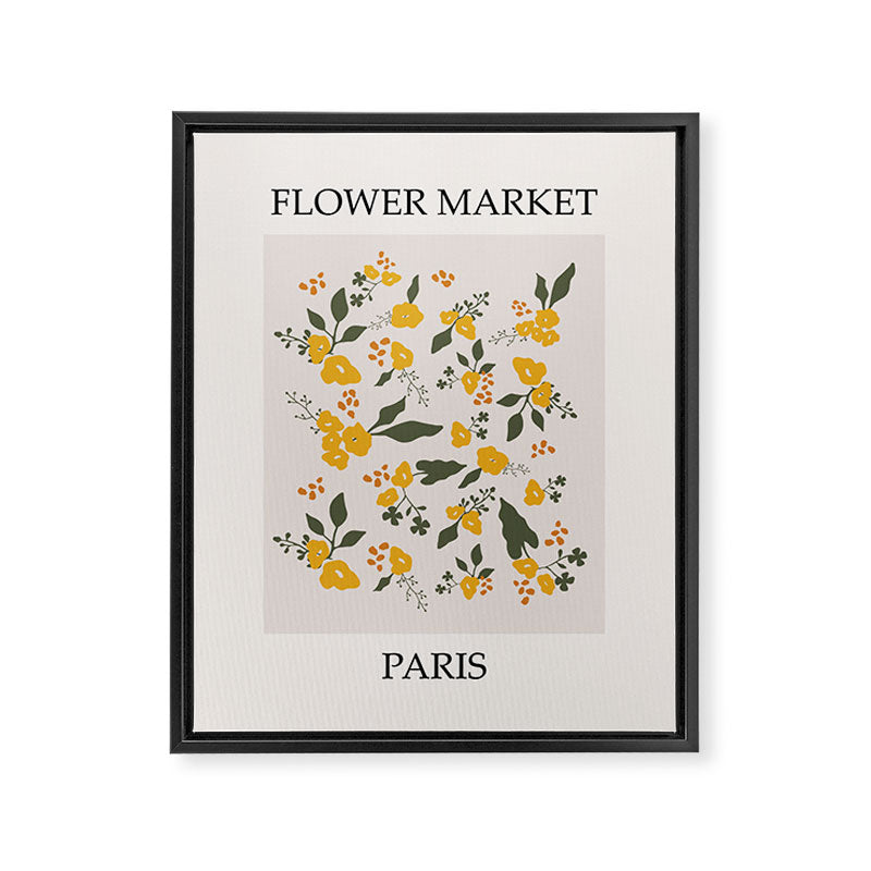 Flower Market Yellow Flowers Framed Canvas Print Gallery Image 6
