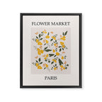 Flower Market Yellow Flowers Framed Canvas Print Gallery Image 6