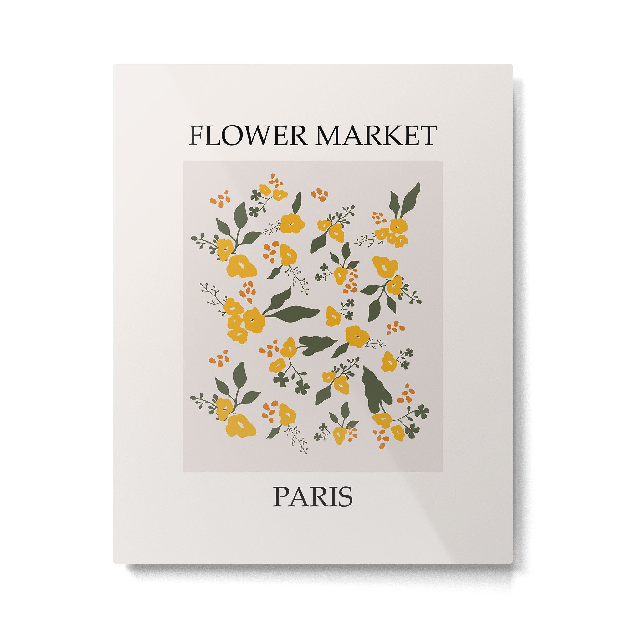 Flower Market Yellow Flowers Metal Print Gallery Image 4