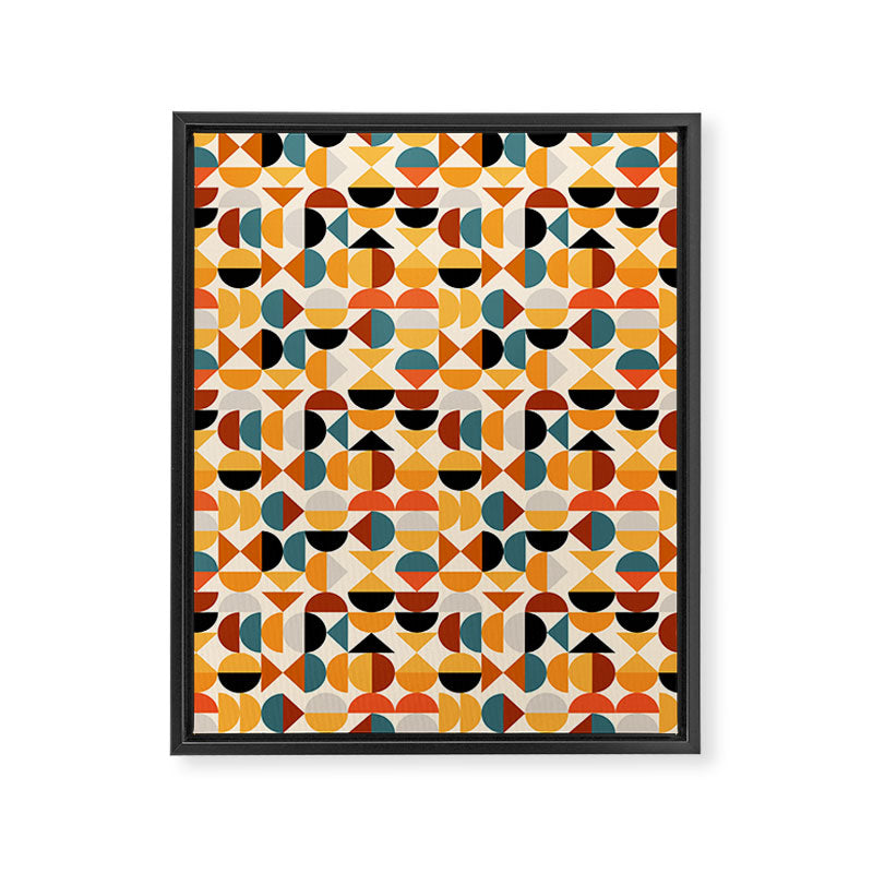 Geo Retro - Mid Century Mix Framed Canvas Print Gallery Image 8