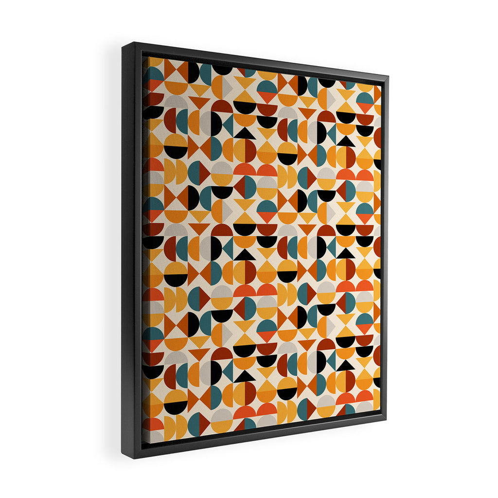 Geo Retro - Mid Century Mix Framed Canvas Print Gallery Image 2