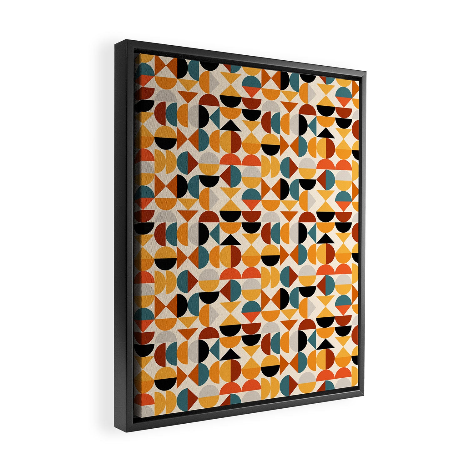 Geo Retro - Mid Century Mix Framed Canvas Print Gallery Image 2