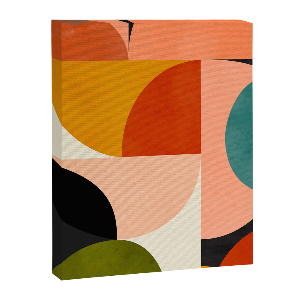 Geometric Abstract Mid Century Canvas Print Gallery Image 6