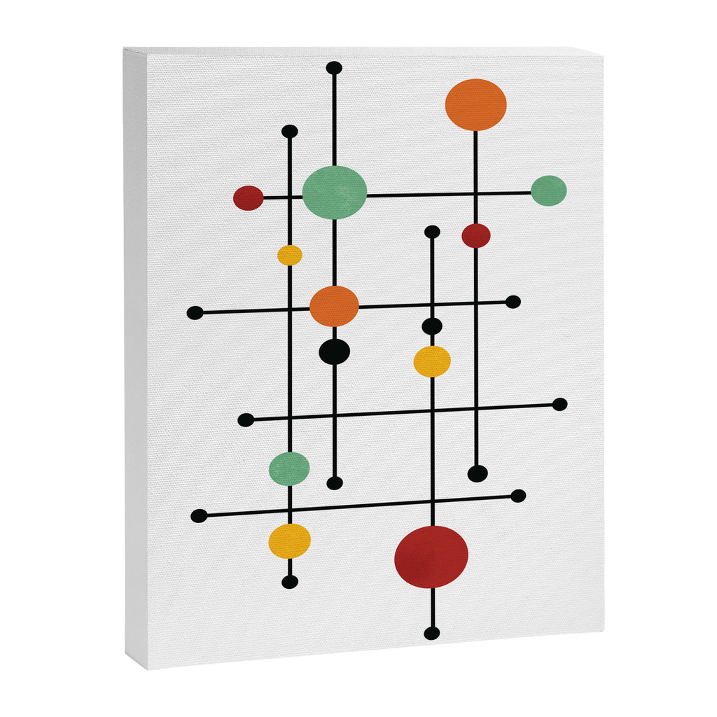 Mid Century Modern 1-4 Canvas Print Gallery Image 6