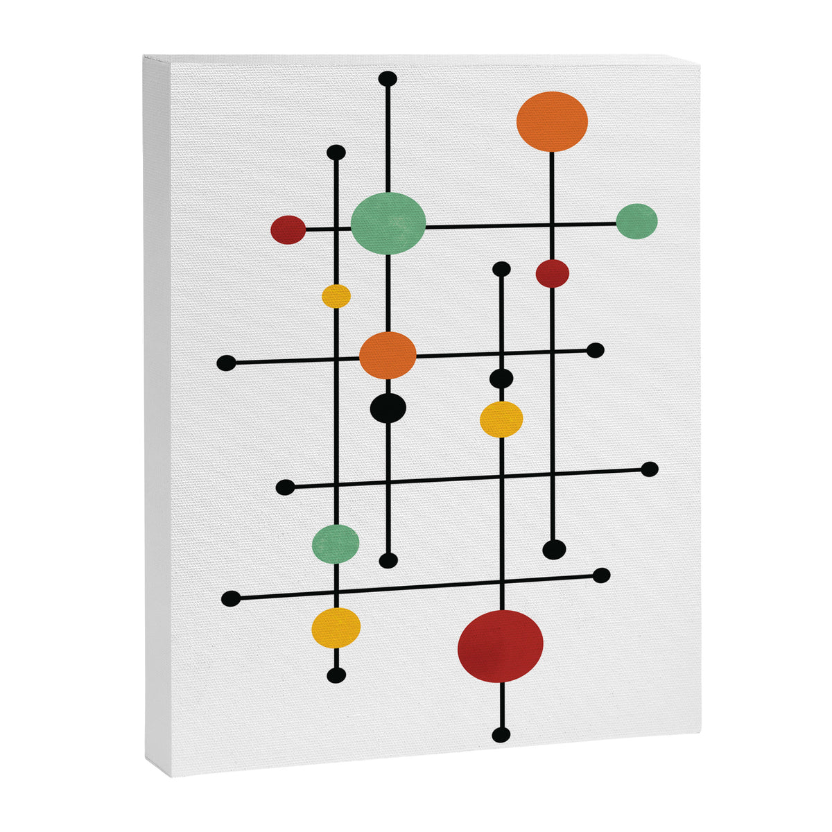 Mid Century Modern 1-4 Canvas Print Gallery Image 6