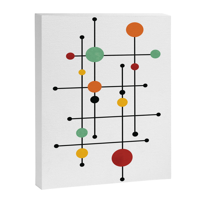 Mid Century Modern 1-4 Canvas Print Gallery Image 1