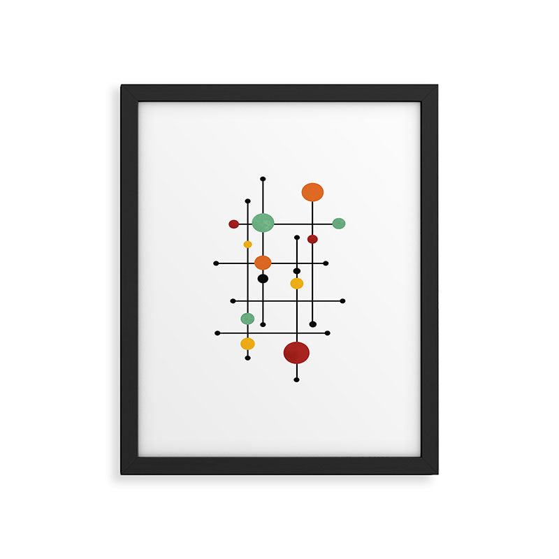 Mid Century Modern 1-4 Framed Art Print Gallery Image 5