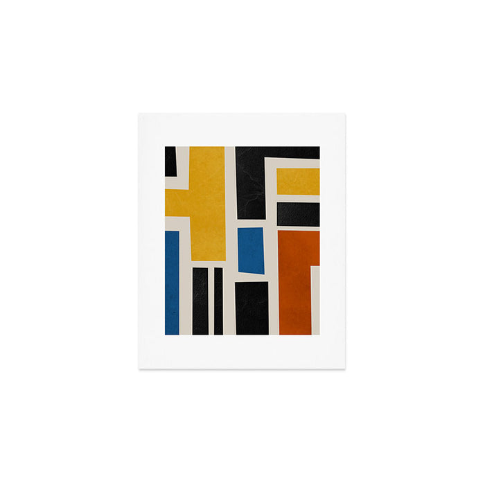Mid Century Primary Colors Composition 2 Art Print Gallery Image 1