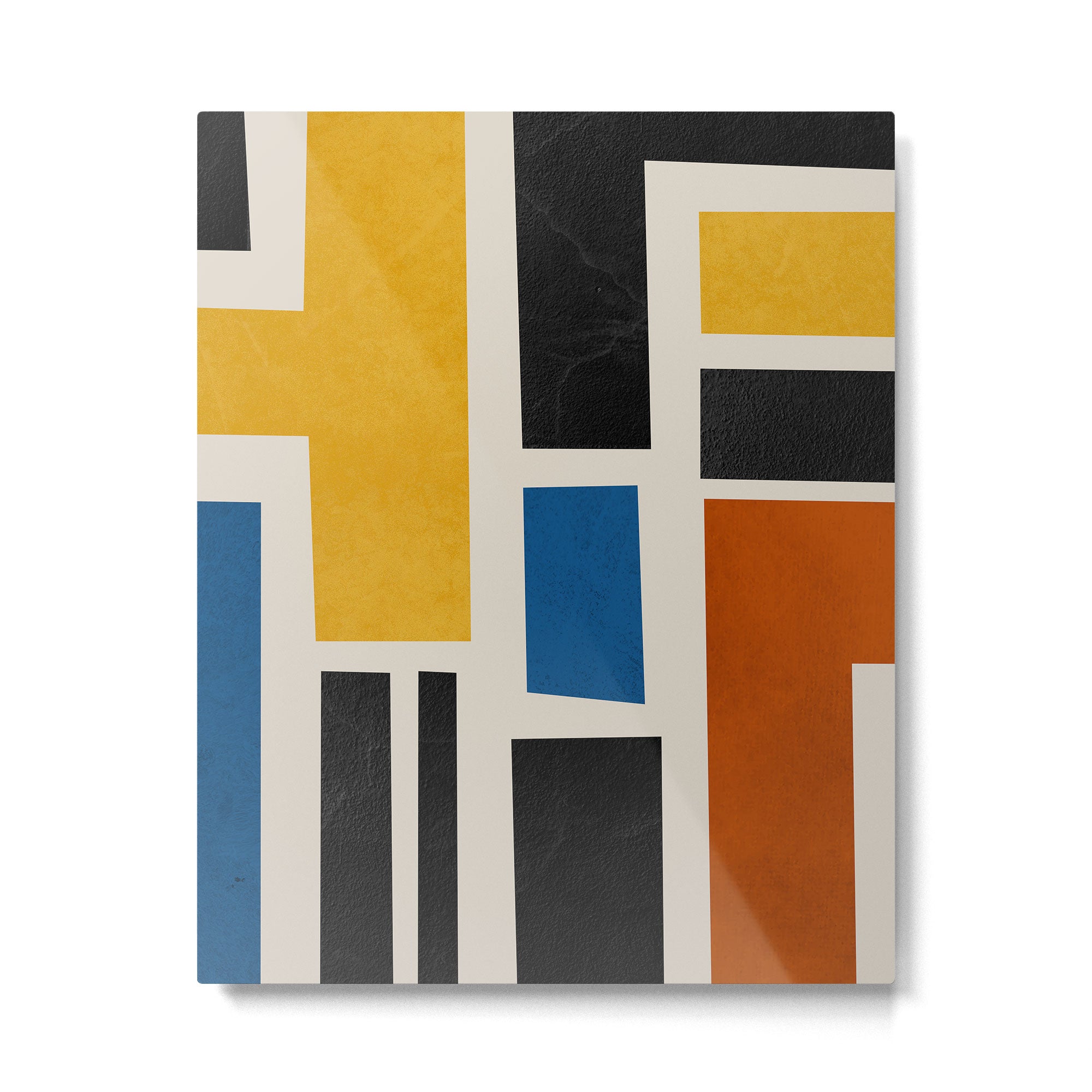 Mid Century Primary Colors Composition 2 Metal Print Gallery Image 4