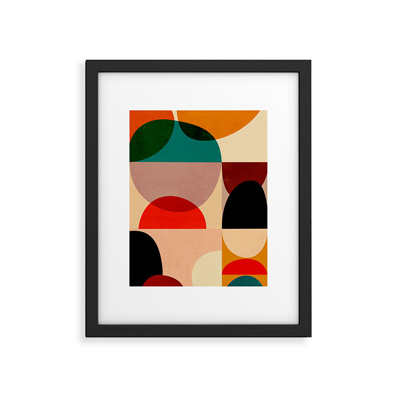 Modern Abstract Mid Century 3 Framed Art Print Gallery Image 4