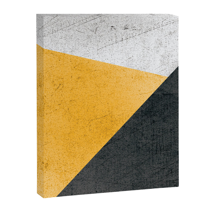 Modern Yellow & Black Geometric Canvas Print Gallery Image 1
