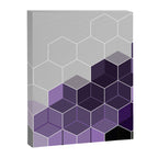 PURPLE GRAY GEOMETRIC COMPOSITION 6 Canvas Print Gallery Image 6