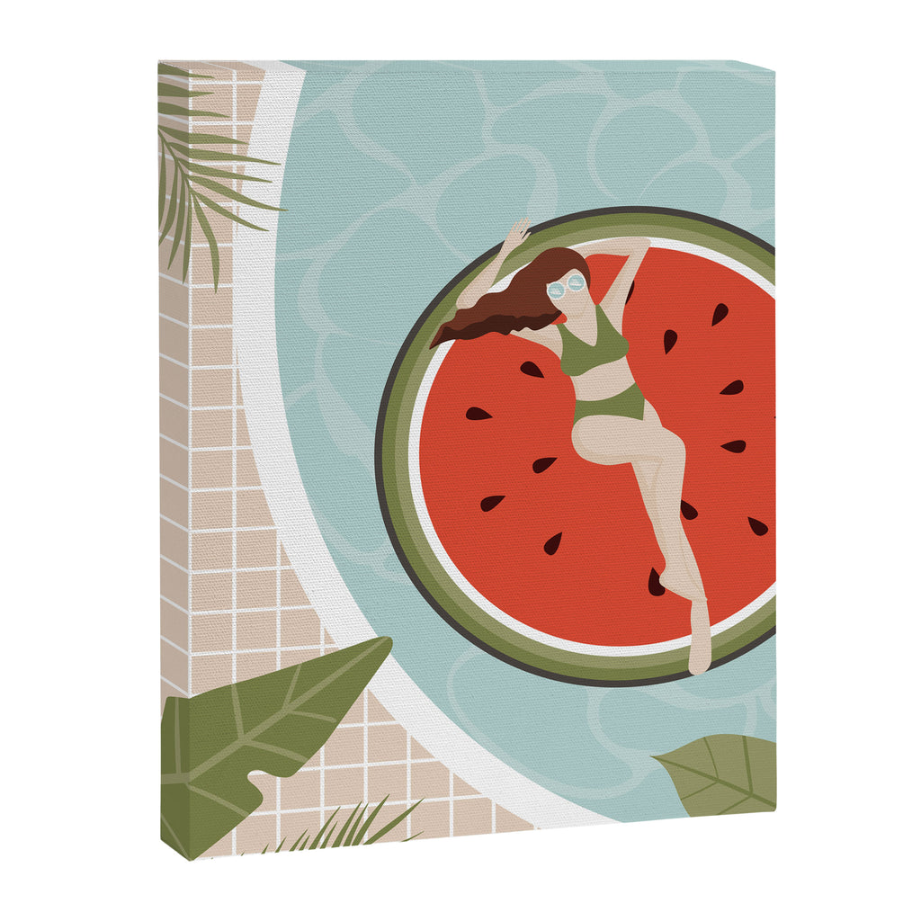 Tropical Watermelon Float Canvas Print Gallery Image 8