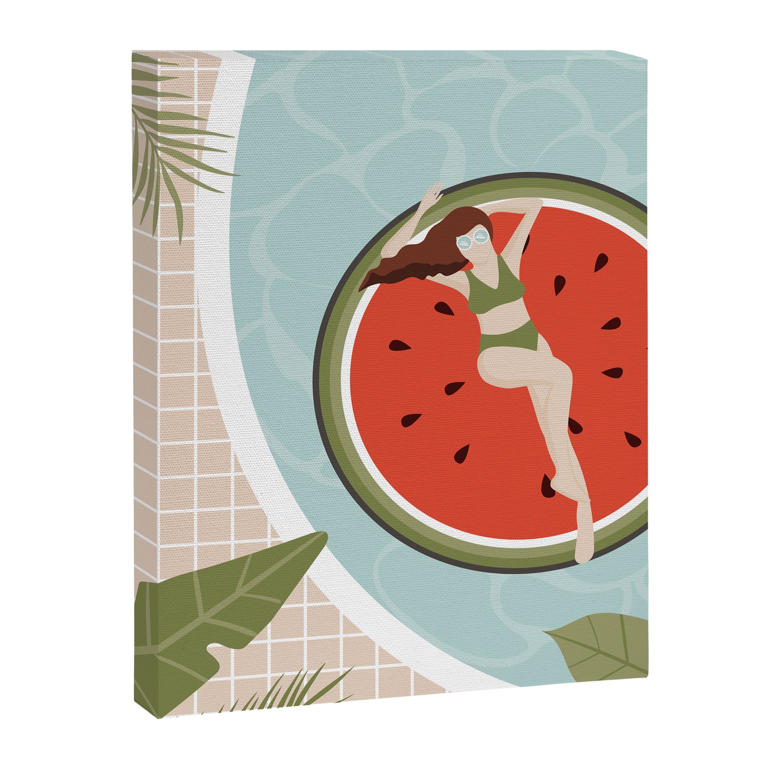 Tropical Watermelon Float Canvas Print Gallery Image 8