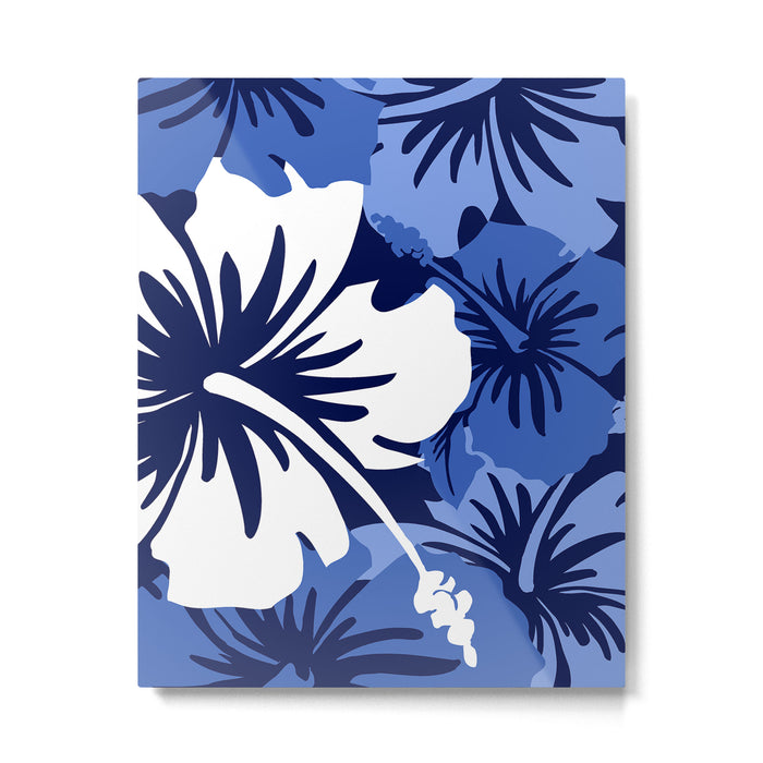 Epic Hibiscus Hawaiian Floral Aloha Shirt Print Metal Print Gallery Image 1