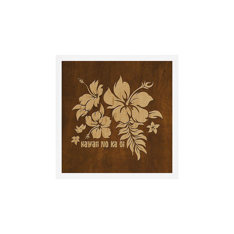 Hibiscus Pareau Hawaiian Floral Aloha Shirt Print Art Print Gallery Image 1