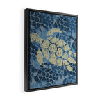 Honu Sea Turtle Hawaiian Tapa  Framed Canvas Print Gallery Image 2