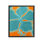 Kailua Hibiscus Hawaiian Engineered Floral Framed Canvas Print Gallery Image 8