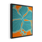 Kailua Hibiscus Hawaiian Engineered Floral Framed Canvas Print Gallery Image 2