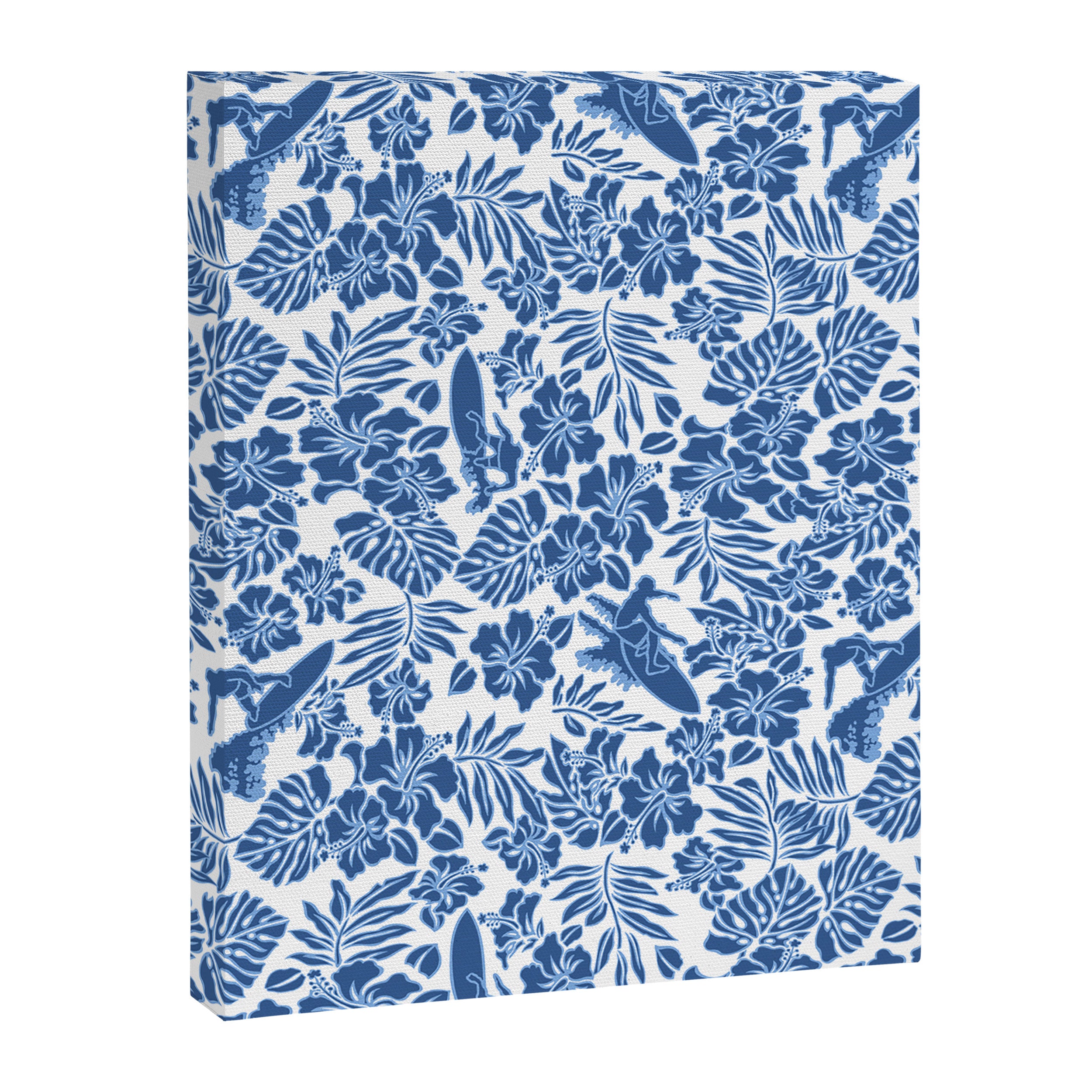 Surf Pareau Hawaiian Hibiscus Aloha Shirt Print Canvas Print Gallery Image 8