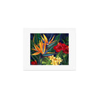 Tropical Paradise Hawaiian Floral Illustration Art Print Gallery Image 1