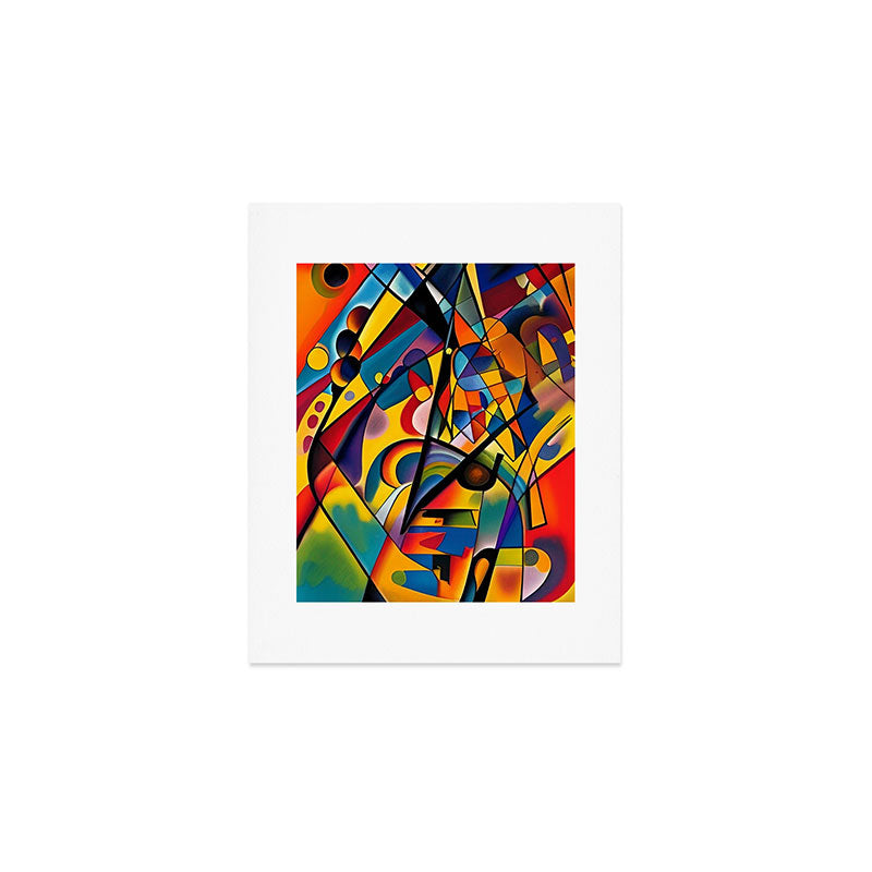 Bright Shape Composition Art Print Gallery Image 1