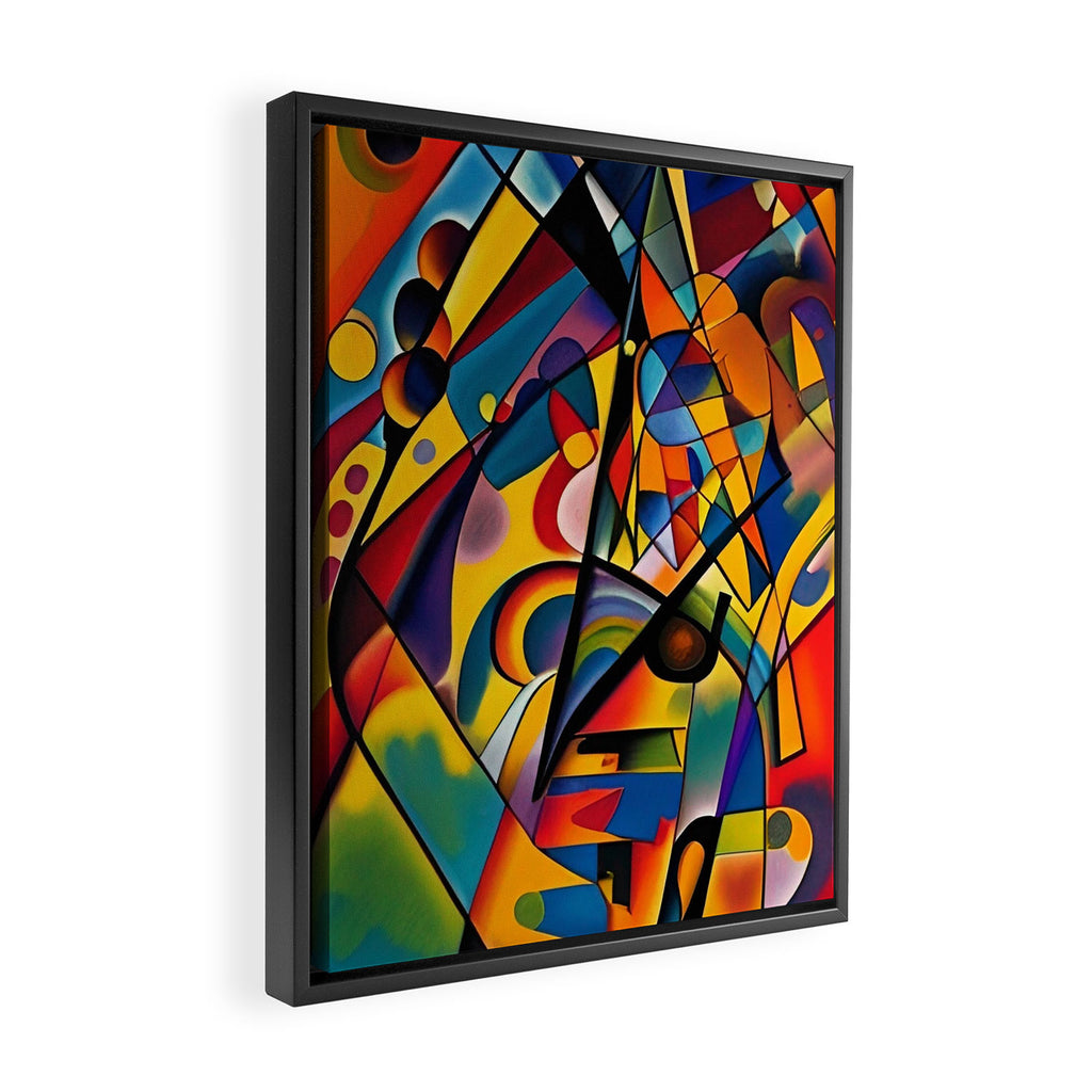 Bright Shape Composition Framed Canvas Print Gallery Image 2