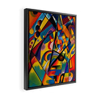 Bright Shape Composition Framed Canvas Print Gallery Image 2