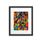 Bright Shape Composition Framed Art Print Gallery Image 5