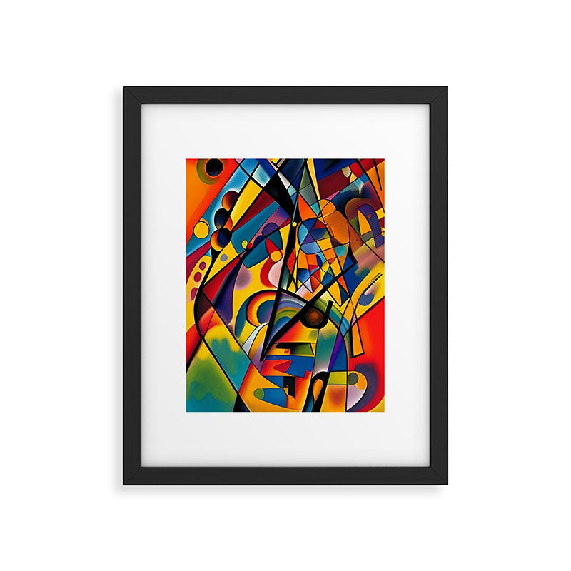 Bright Shape Composition Framed Art Print Gallery Image 5