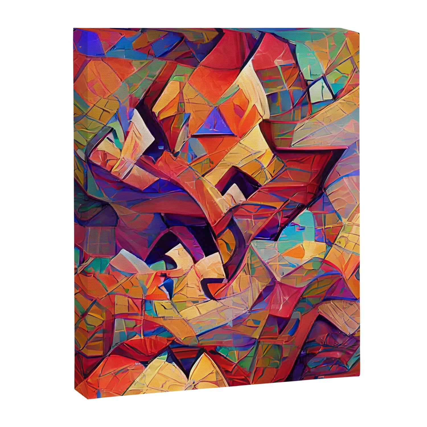 Colorful Distorted Squares Canvas Print Gallery Image 6