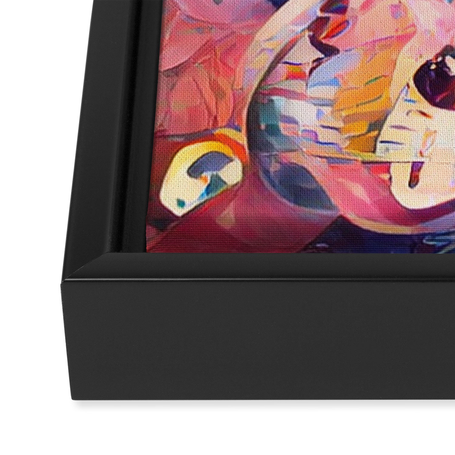 Colorful Kandinsky Framed Canvas Print Gallery Image 3