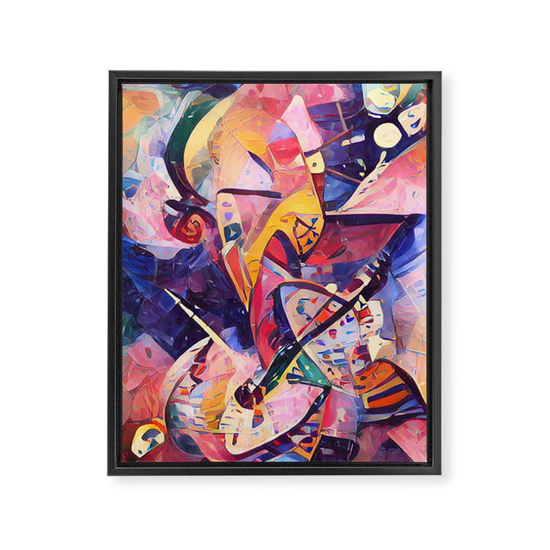 Colorful Kandinsky Framed Canvas Print Gallery Image 6