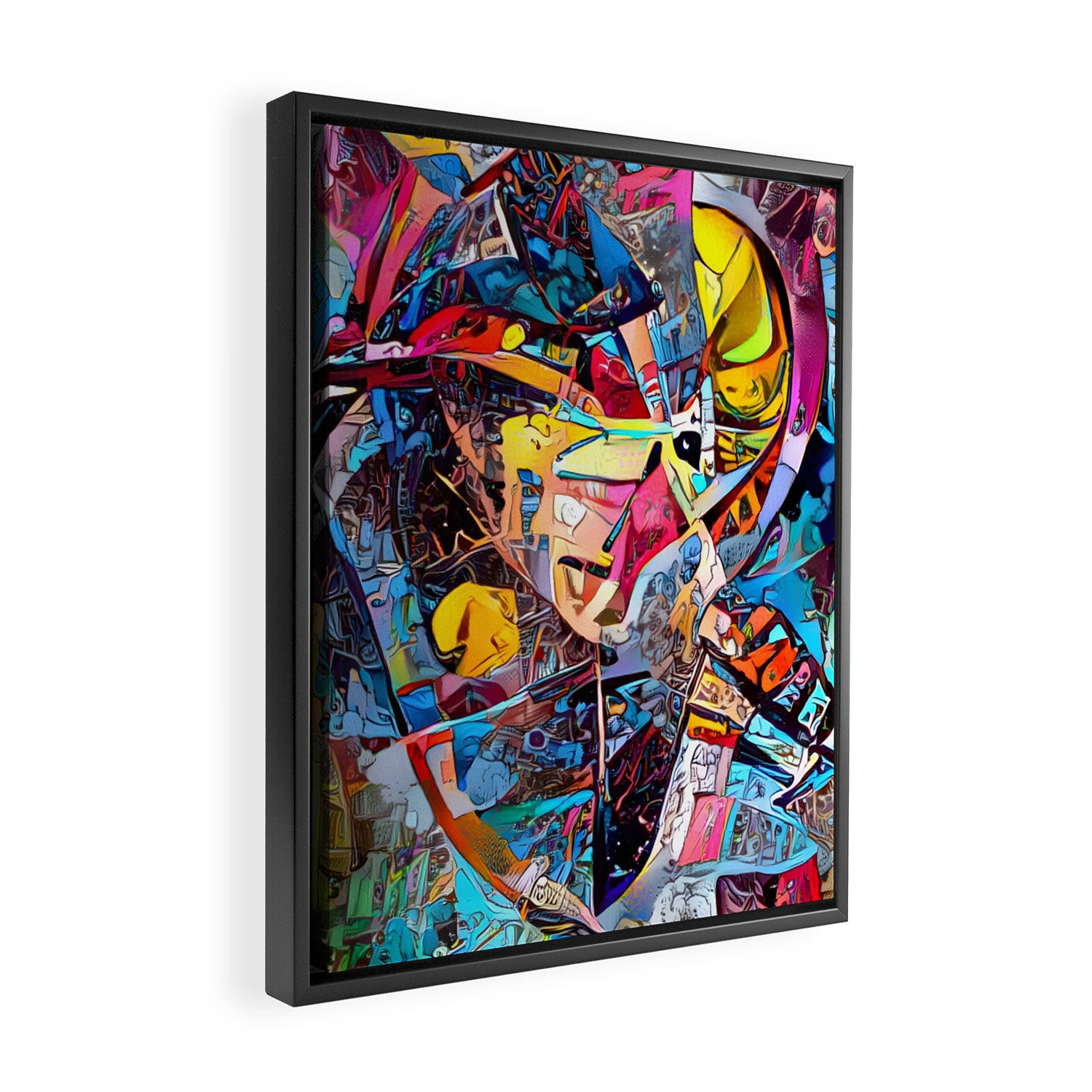 Urban Graffiti Framed Canvas Print Gallery Image 2