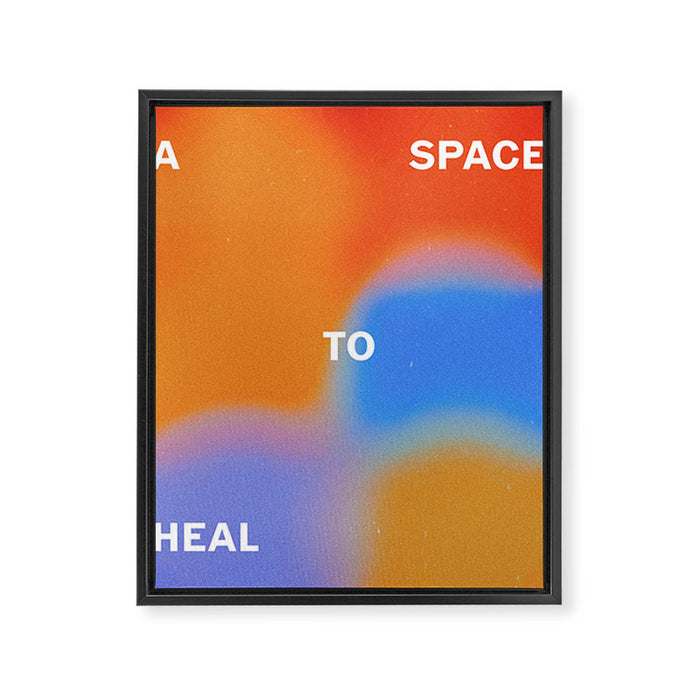 A space to heal Framed Canvas Print Gallery Image 1