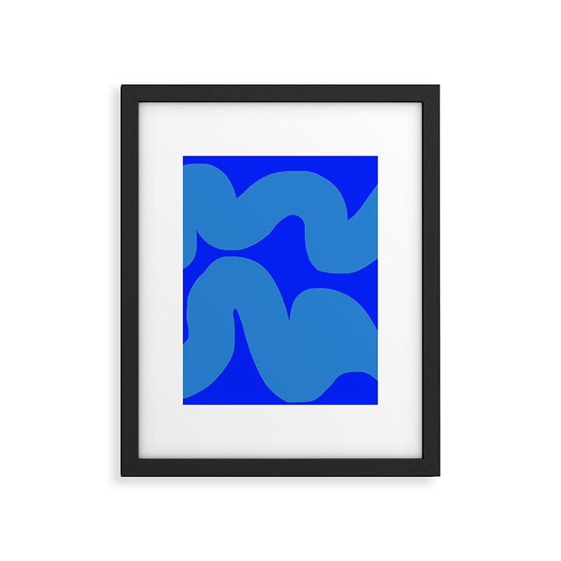 bouncy blue Framed Art Print Gallery Image 5