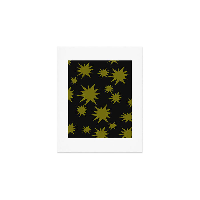 Dark Chartreuse Boom Art Print Gallery Image 1